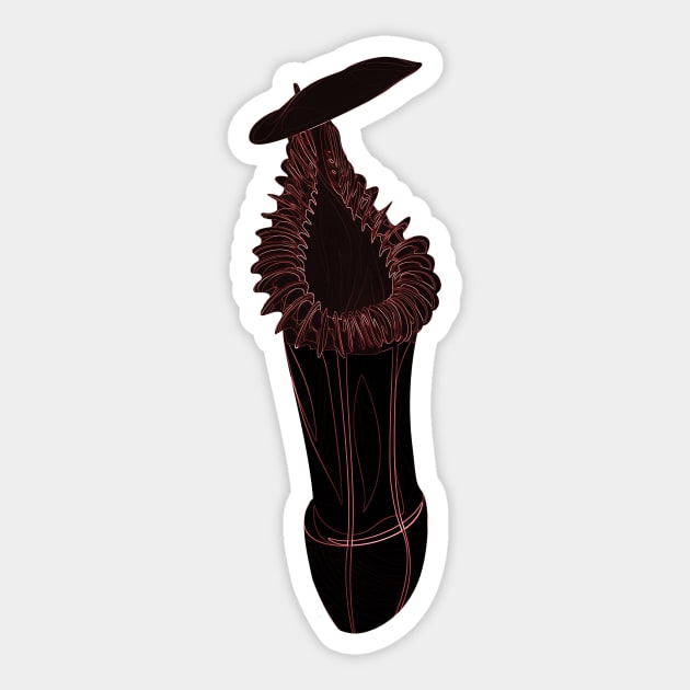 Nepenthes plant | pitcher plant nepenthes edwardsiana | carnivorous plant Sticker by Venus Fly Trap Shirts